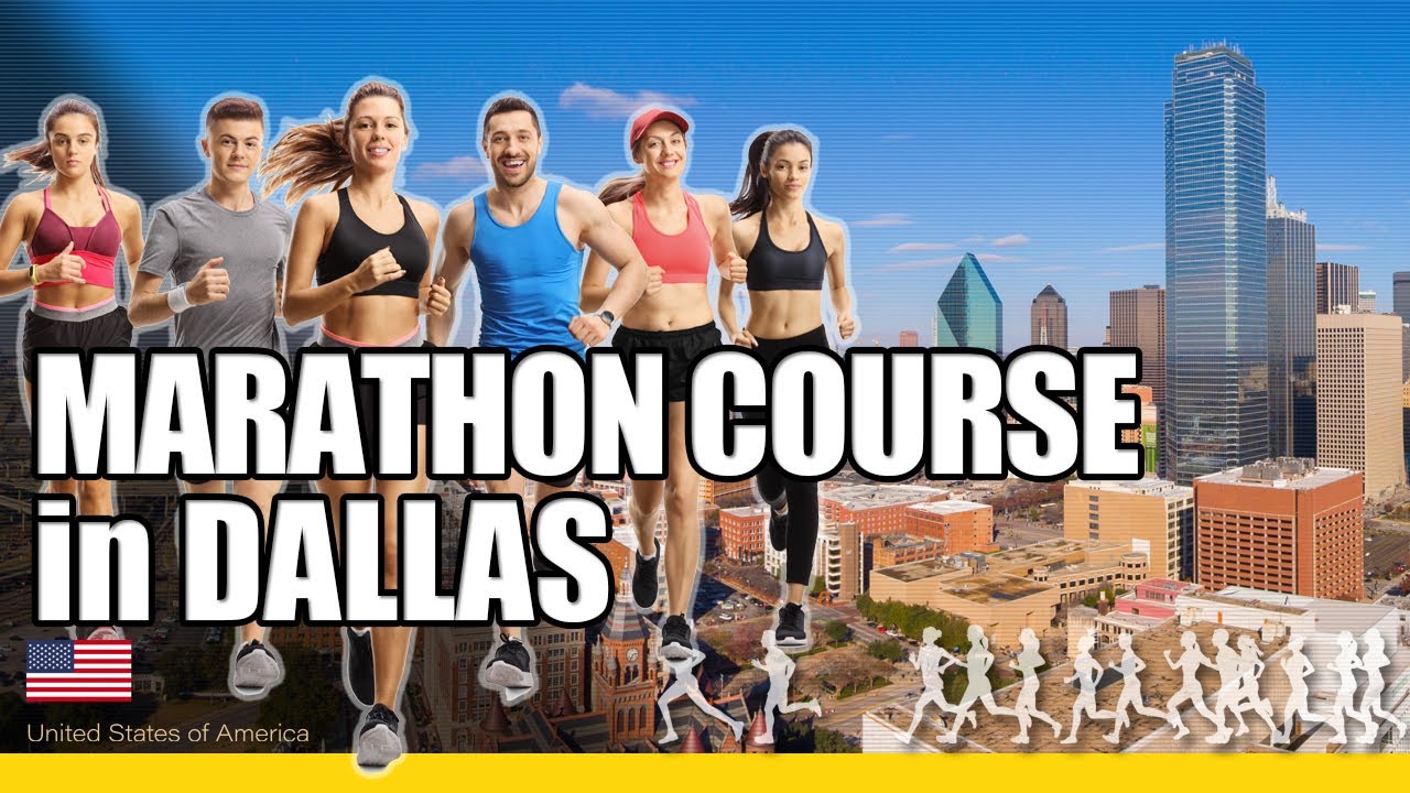 Marathon course at Dallas Marathon