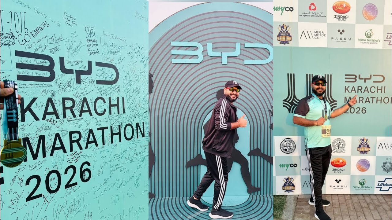 BYD Karachi Marathon 2026 🏃‍➡️🥇