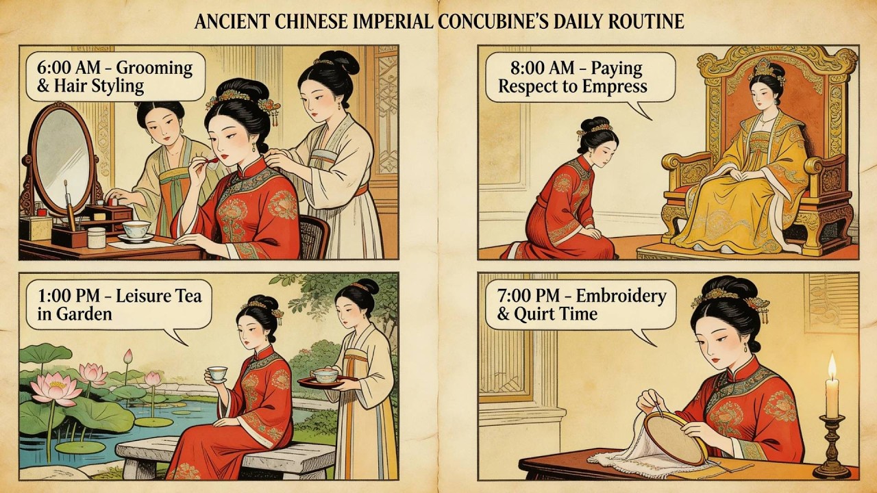 What exactly did concubines in ancient China do in a day?#sleephistory