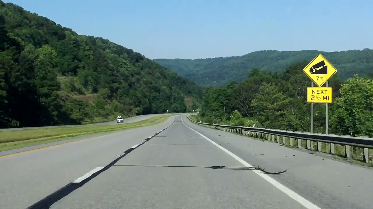 Interstate 64 - West Virginia (Exits 161 to 150) westbound