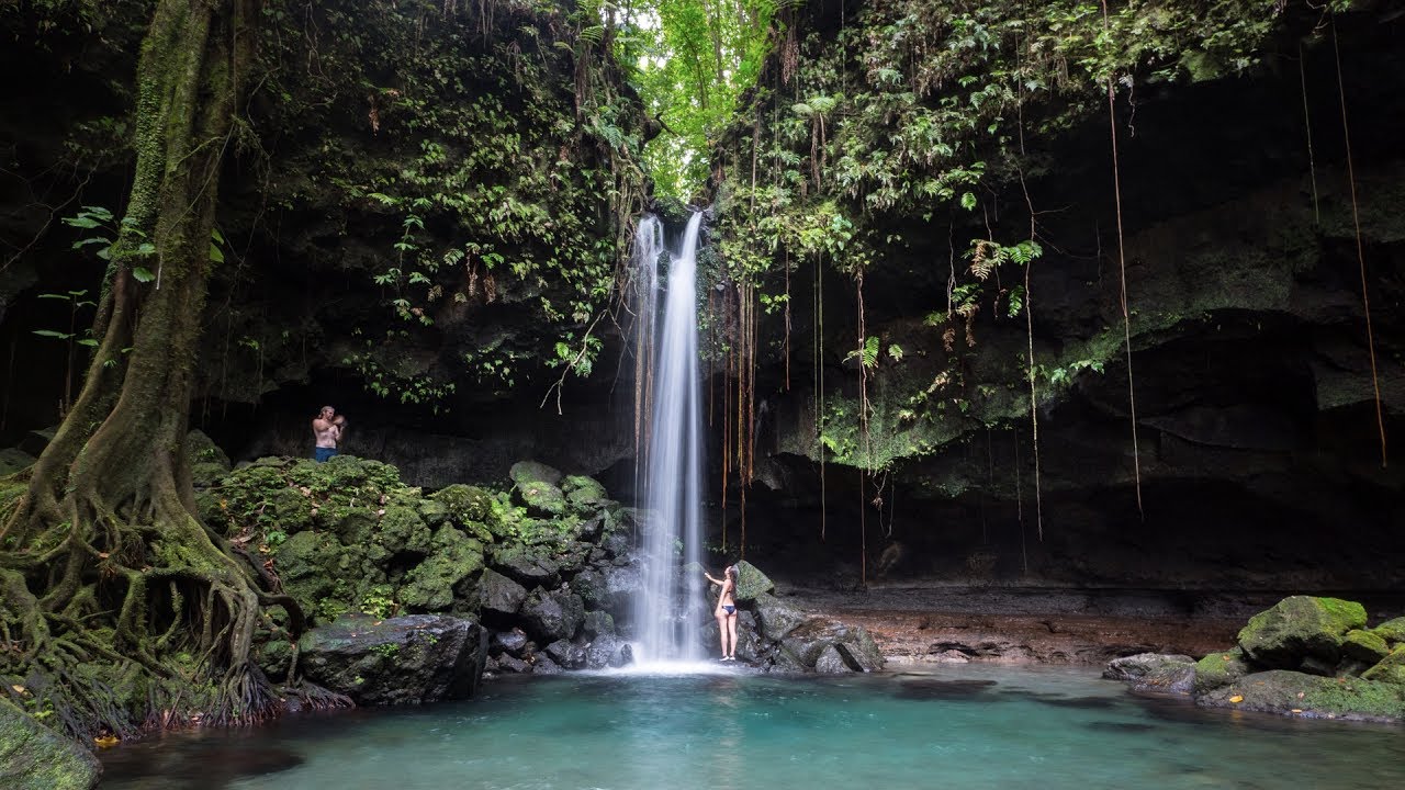 Emerald Pool, Dominica 360&deg; - 4K Waterfall Meditation Oculus, Meta Quest, Valve, HTC Vive, Metaverse