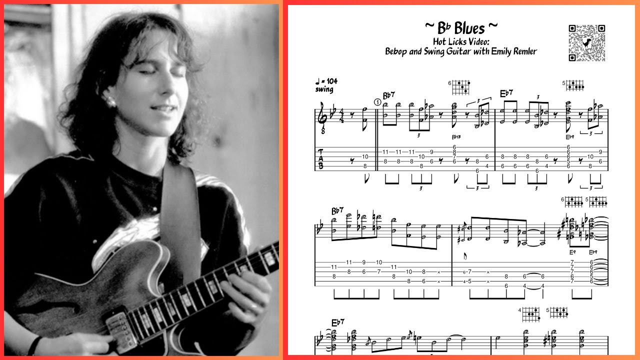 Emily Remler - Bb Blues - Solo Guitar Transcription