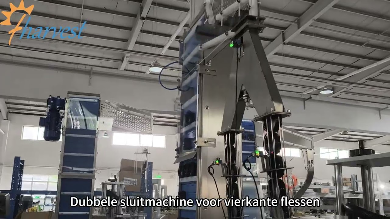 Lineaire dubbelkoppige sluitmachine, automatische vierkante bliksluitmachine