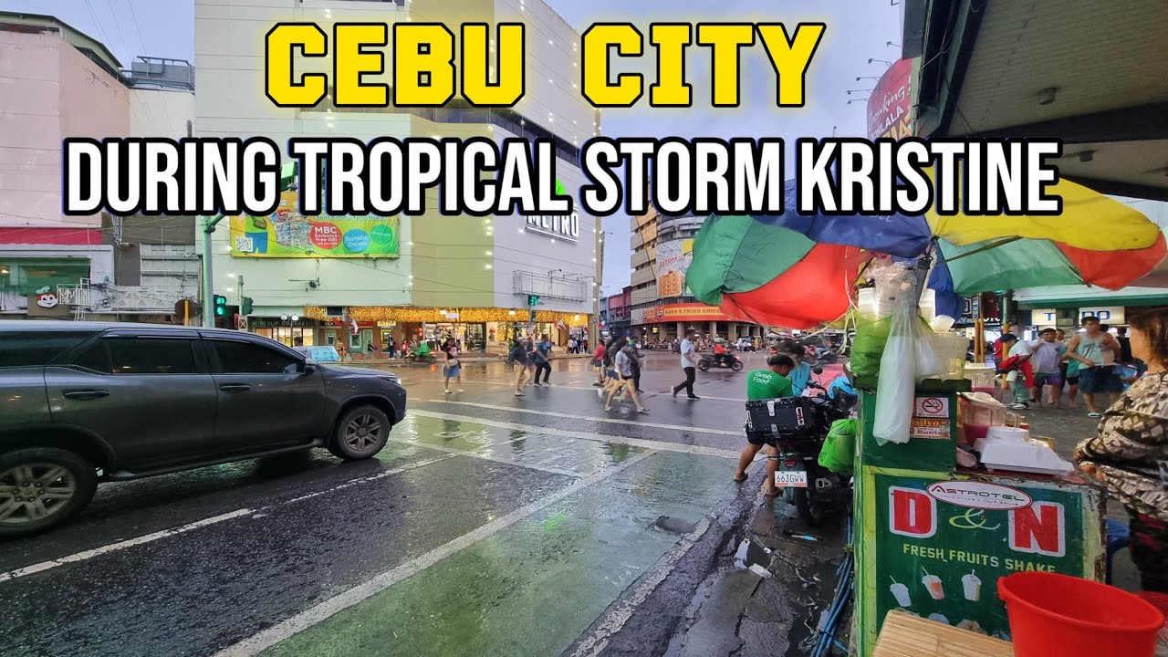 Cebu City During Tropical Storm Kristine| 23rd October. Updated waking tour.