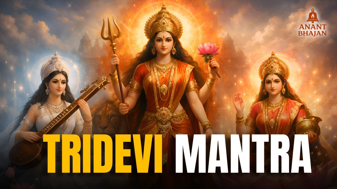 Most Powerful Tridevi Mantra | Durga Lakshmi Saraswati Shakti Mantra | Anant Bhajan