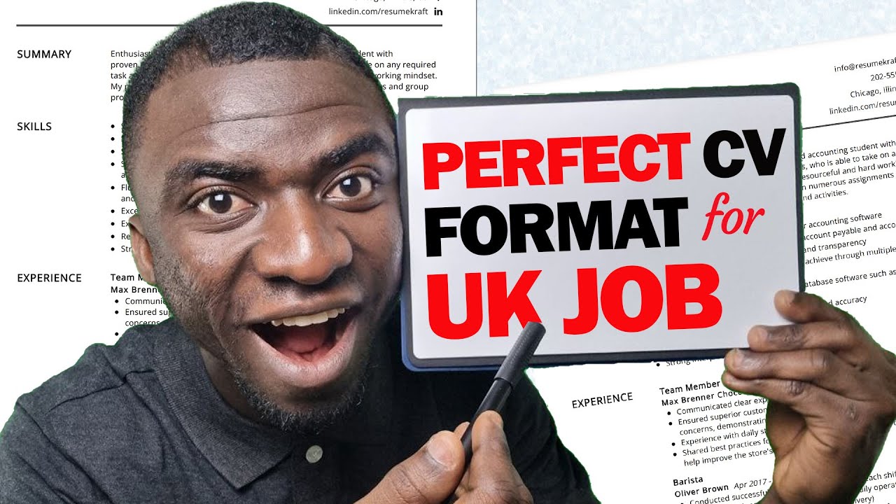 HOW TO WRITE A GOOD CV (UK STANDARD) FROM SCRATCH