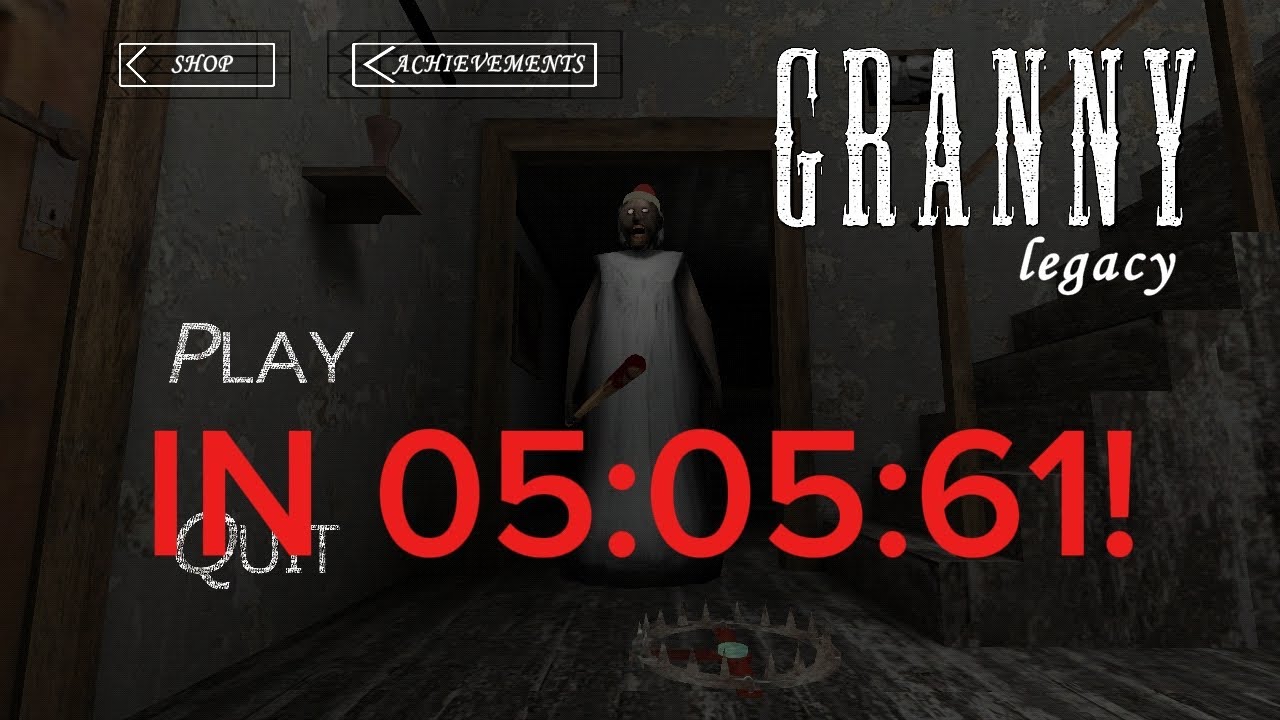Granny legacy Speedrun Impossible mode Door escape Any%gliched 05:05:61