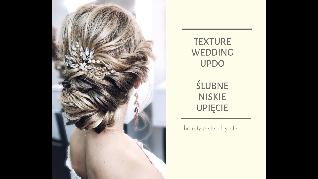Luźne  niskie upięcie |Bridal Updo Tutorial | Upięcie ślubne |легкий небрежный свадебный пучок