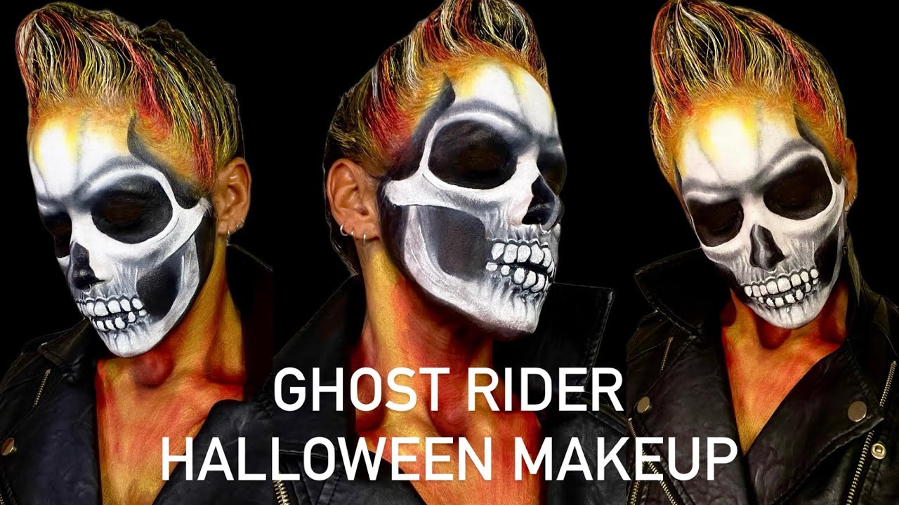 Ghost Rider Makeup Transformation 🔥💀 Multiverse Halloween Series