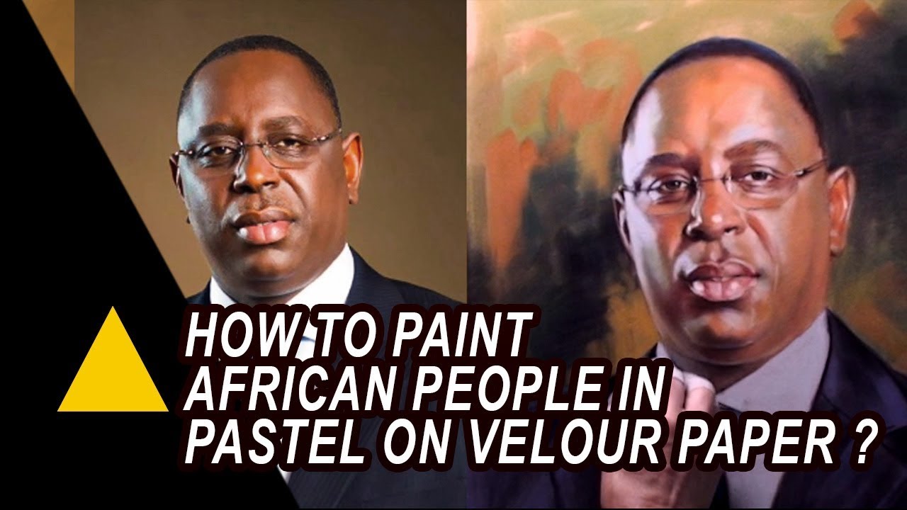 Learn how to paint African people in pastel on velour paper by Gerard Mineo