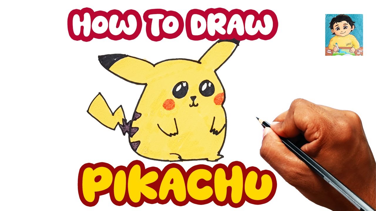 How to Draw Kawaii Pikachu (Cute Pokémon)