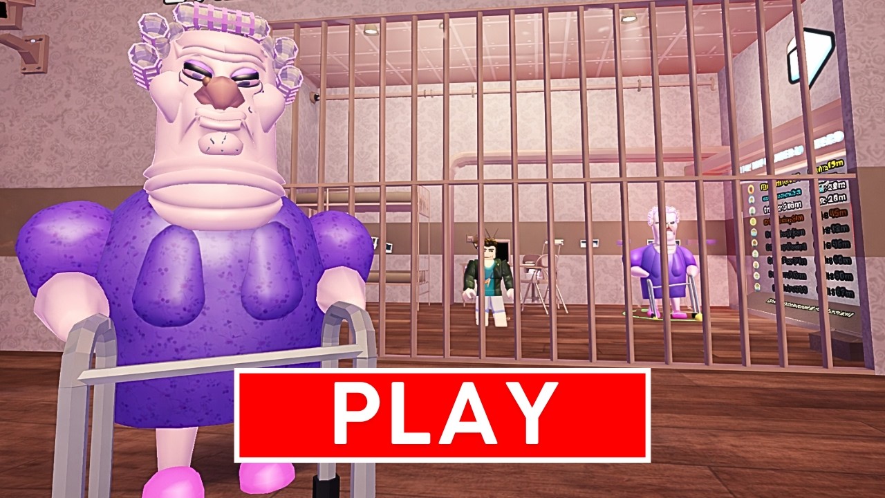 EVIL 😈 GRANDMA 👵 PRISON ESCAPE RUN! ROBLOX (OBBY)