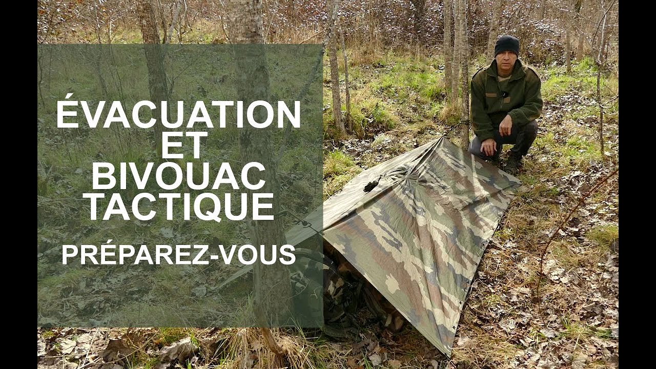 Installation du bivouac rapide.