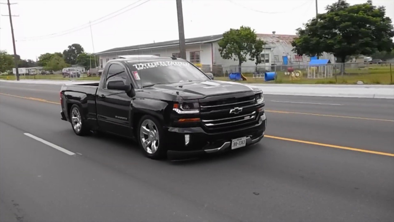 Check out this dropped 5th gen silverado single cab!