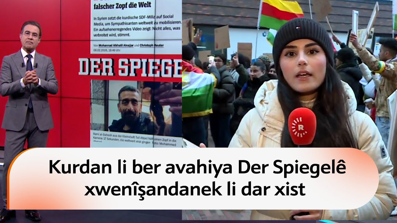 Kurdên Almanyayê li dijî Der Spiegelê nerazîbûn nîşan da
