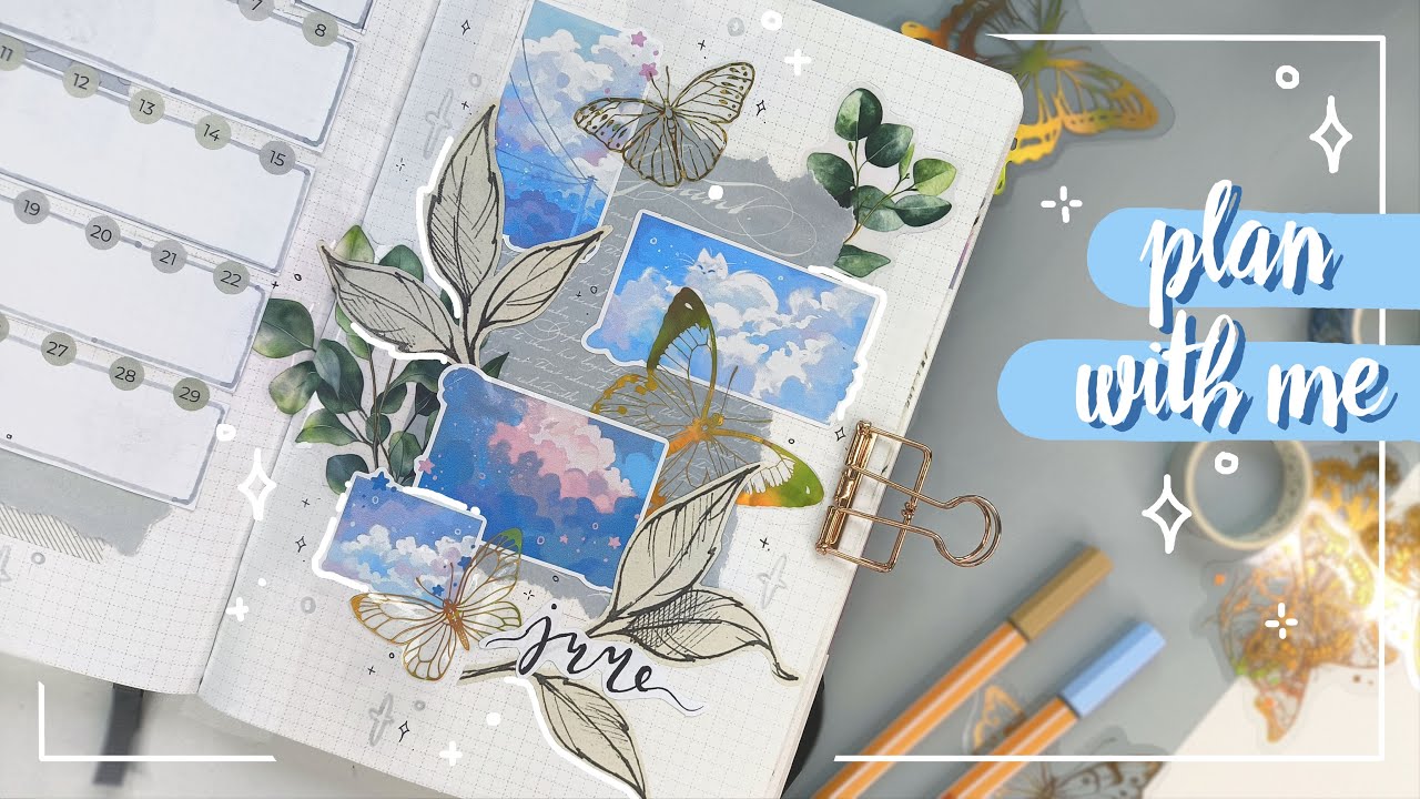 🌿💖 Самое ЛЕТНЕЕ ОФОРМЛЕНИЕ | Июнь 2025 💖🌿 БЛЕСТЯЩИЕ развороты 😍 Ежедневник
