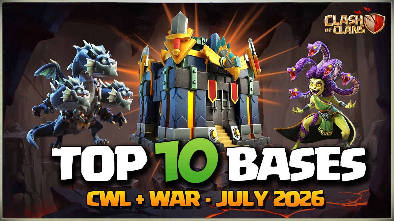 TOP 10 TH17 CWL BASE! New Th17 WAR Bases + Legend Bases🔥Th17 Anti Thrower & Anti Root Rider Bases