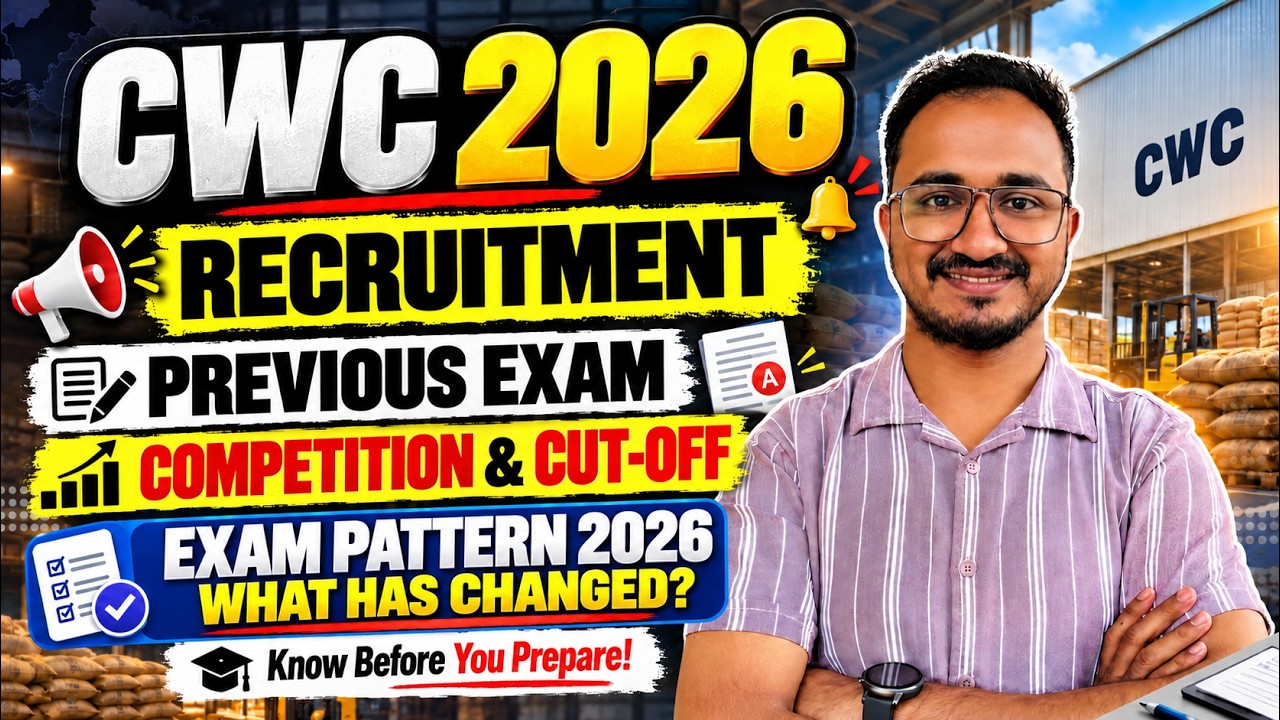CWC 2026 Notification Out !! Previous cut off & Applications?? Know changes in exam pattern?? #CWC