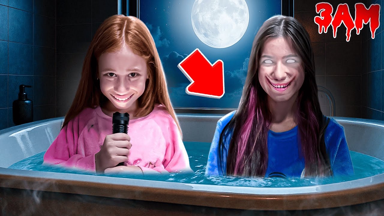 NUNCA PASSE A NOITE NA BANHEIRA AS 3:00 HORAS DA MANHÃ! ( Gabi e Susu ) 
