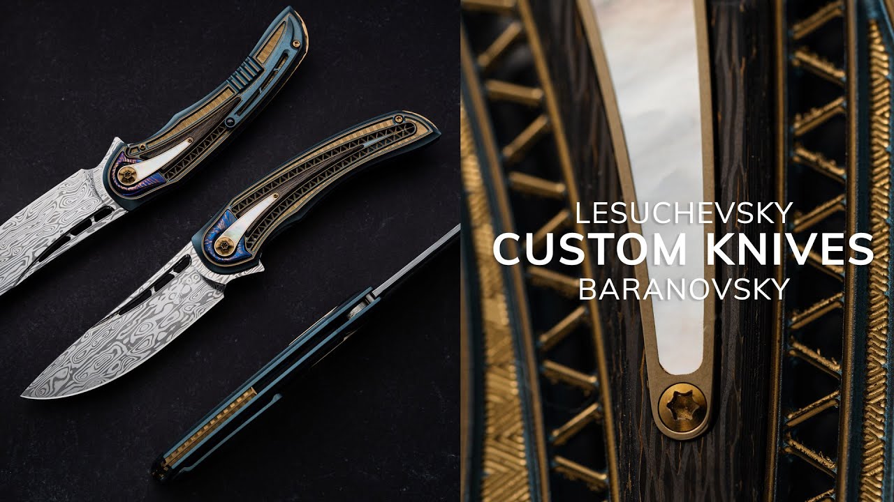 FOLDING KNIFE FOLDER AVIATOR BIFROST #18 DAMASTEEL LESBAR KNIVES