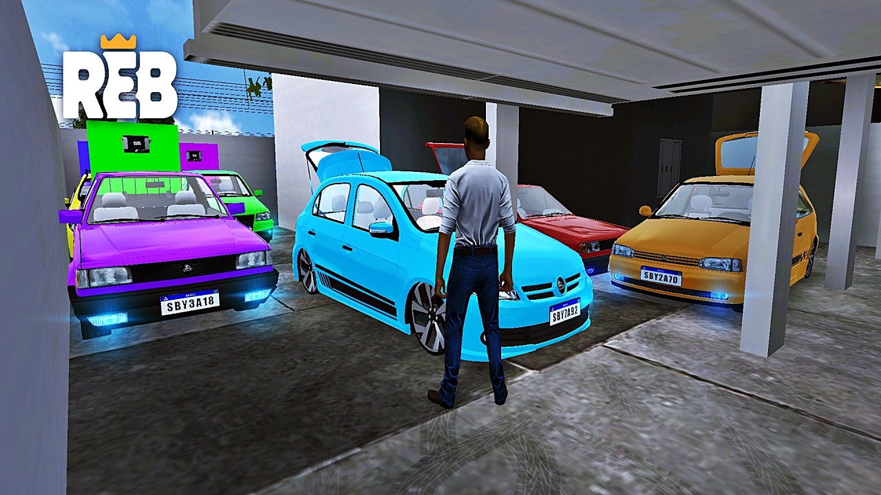 REBAIXADOS ELITE BRASIL | FIZ UMA GARAGEM COM OS CARROS GOL E SAVEIRO EQUIPADOS