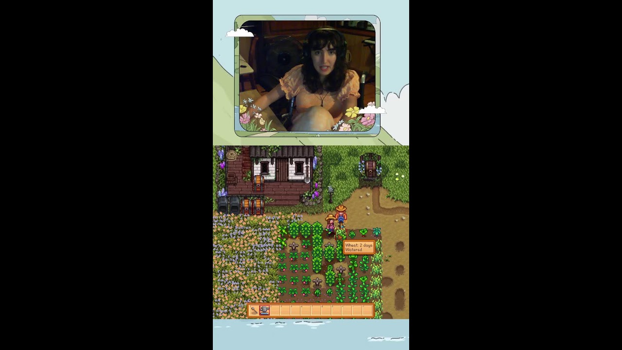 cozy game night 🧸 playing stardew valley ♡ (Portrait)