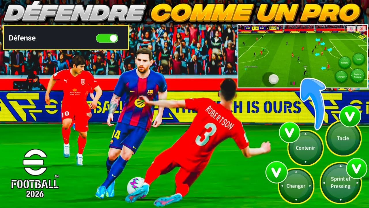 Comment DÉFENDRE comme un PRO sur eFootball 2026 Mobile | Jouer comme un PRO sur eFootball (Astuces)