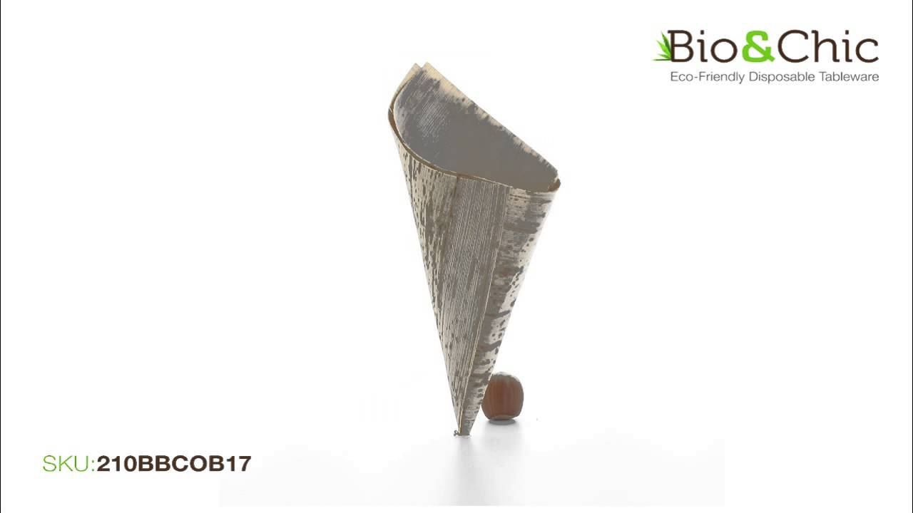 BioandChic.Com - Bamboo Leaf Cone SKU: 210BBCOB17