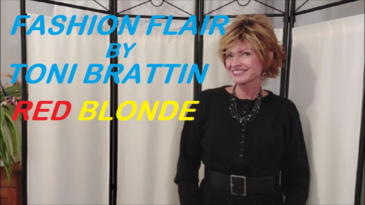 Wig Review: FASHION FLAIR by Toni Brattin in Red Blonde. Lots of Cute Layers :)