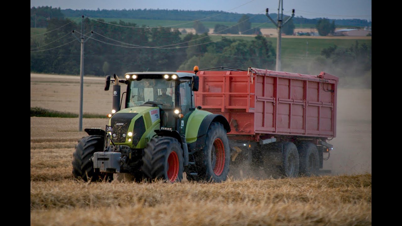 POV / Driver view Claas Axion 850 & Annaburger HTS 22.79