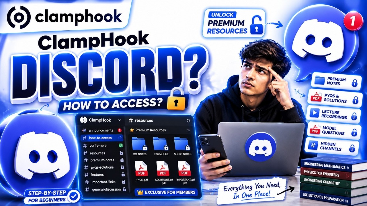 🔥 How To Get Access To ClampHook Discord Resources? 😱 | Full Guide by Merit Bhandari 🚀