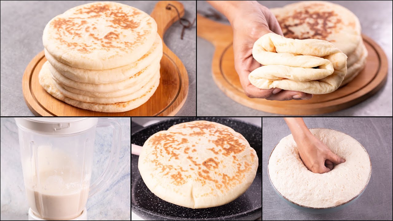 SEMOLINA NAAN IN FRY PAN | TURKISH BREAD RECIPE | EGGLESS & WITHOUT OVEN | SUJI NAAN RECIPE | N'Oven