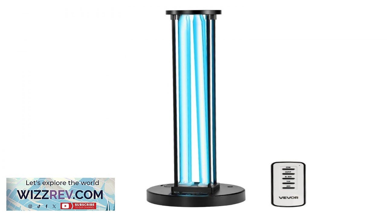 VEVOR uv Light Sanitizer 110W with Timer and Remote Control