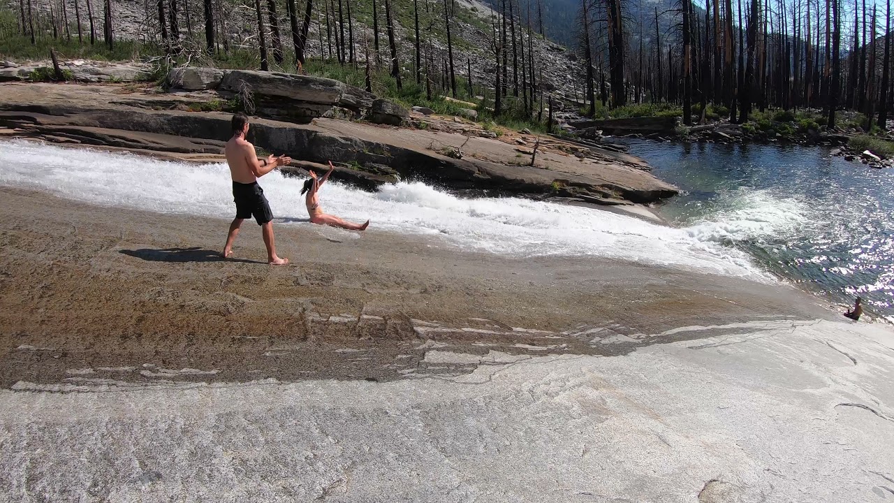 A Waterslide on the Merced Lake Trail - Yosemite National Park