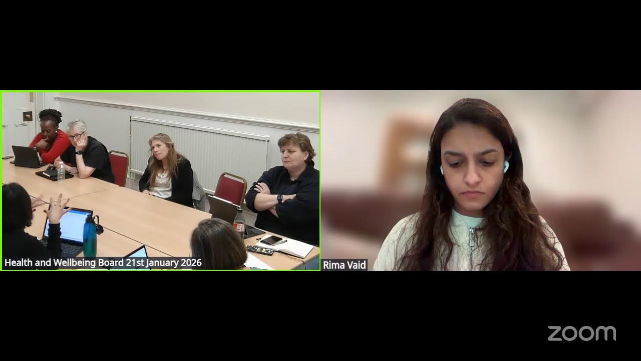Health and Wellbeing Board 6.30pm 21 January 2026