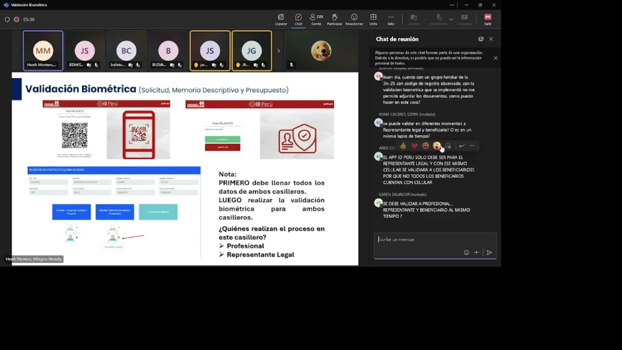 validacion biometrica id peru   techo propio