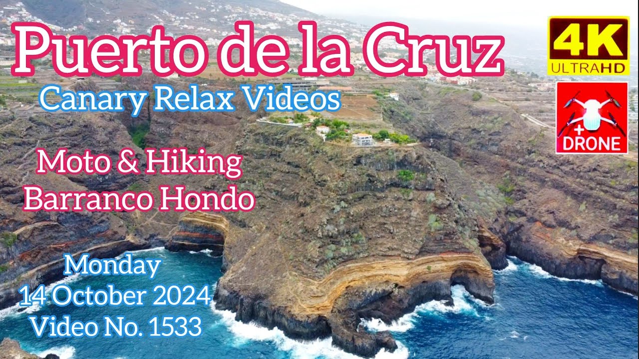 Tenerife 🏝️ Puerto de la Cruz - Moto & Hiking Barranco Hondo 14 October 2024 Teneriffa