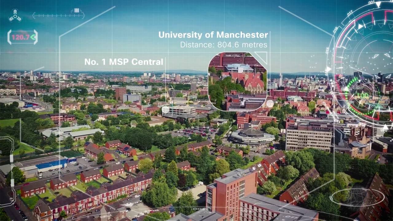 Drone explores Manchester’s new Mi-IDEA innovation centre