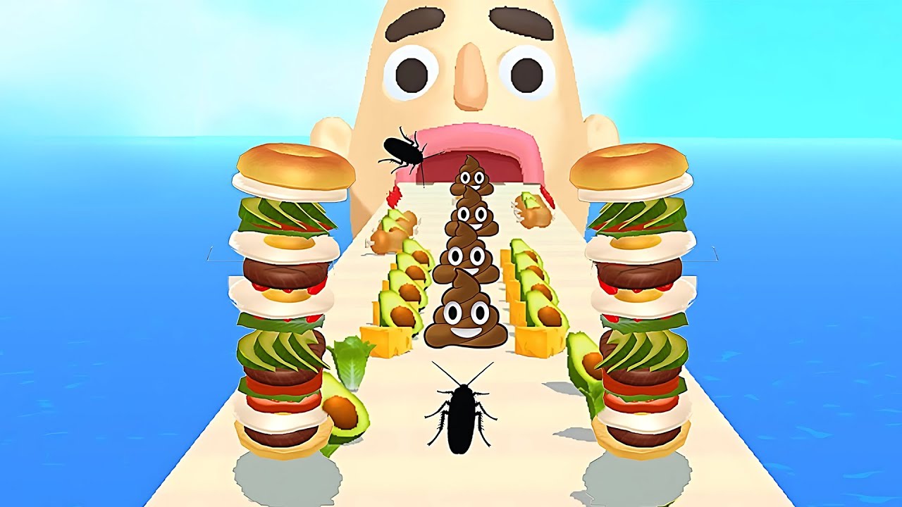 Sandwich Runner - SpeedRun All Levels Gameplay Walkthrough Android,ios New Update NCL23
