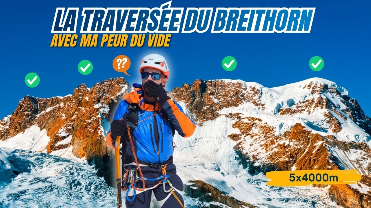 Je tente la traversée du Breithorn (5x4000m) malgré ma peur du vide😱