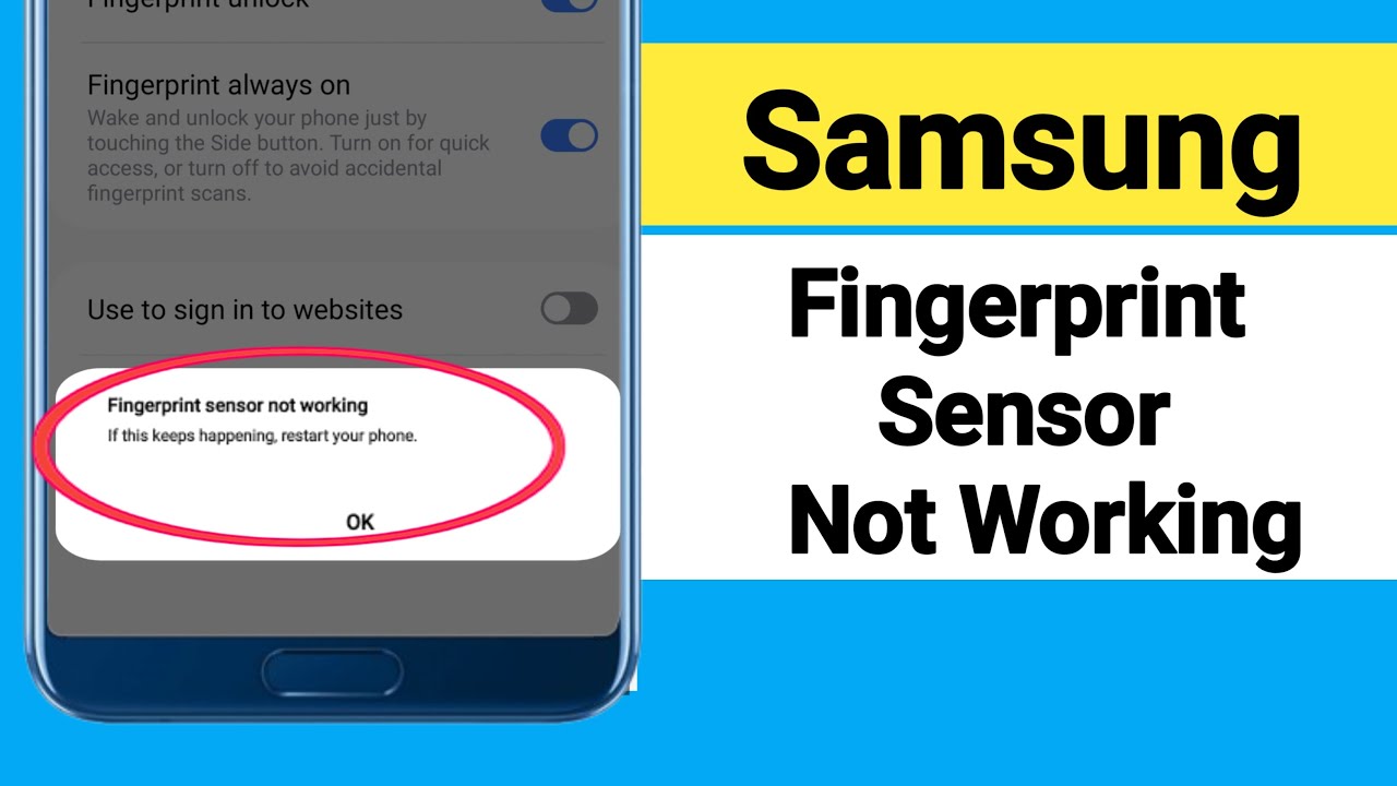 Samsung Fingerprint Sensor Not Working Problem Solve