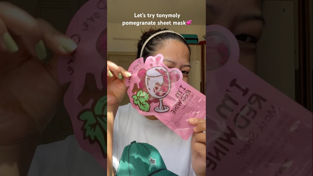 Trying out the most viral Korean Tonymoly sheet Mask😍 #shorts #youtubeshorts #skincare #viralvideo