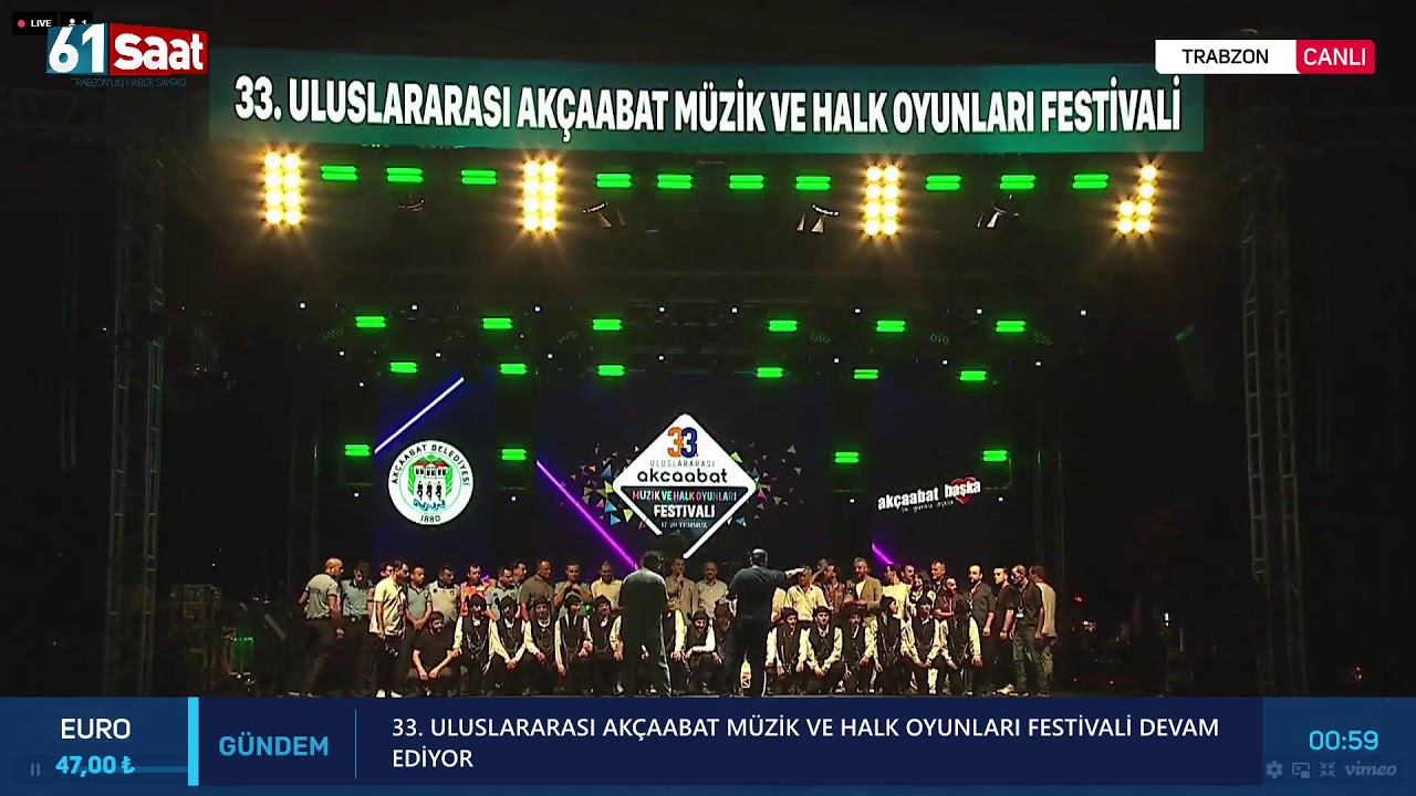 33. Uluslararası Ak&ccedil;aabat M&uuml;zik ve Halk Oyunları Festivali devam ediyor