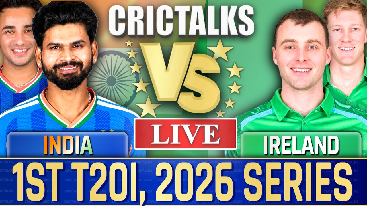 Live: India vs Ireland, 1st T20I Live Match Today 2026 Series Cricket Commentary Score 2nd Inn