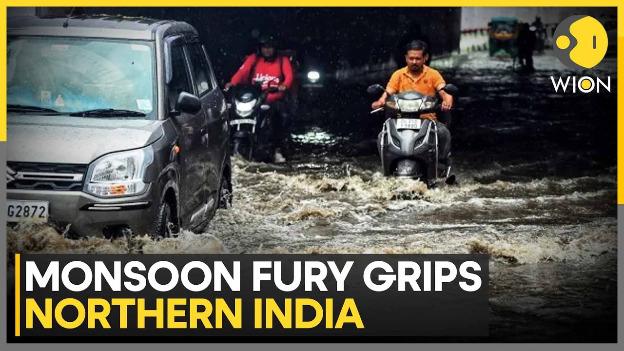 Delhi Rain: Heavy Rains Trigger Waterlogging Across Delhi as Monsoon Intensifies
