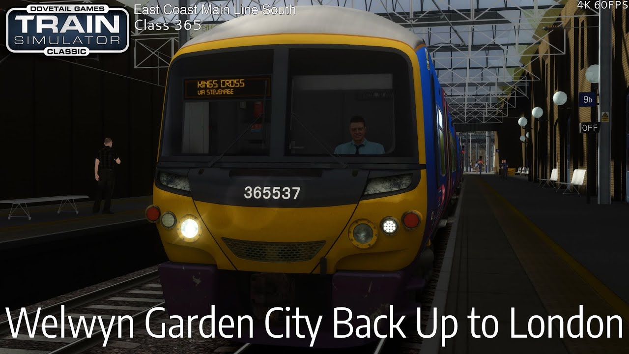 Welwyn Garden City Back Up to London - ECML South - Class 365 - Train Simulator Classic