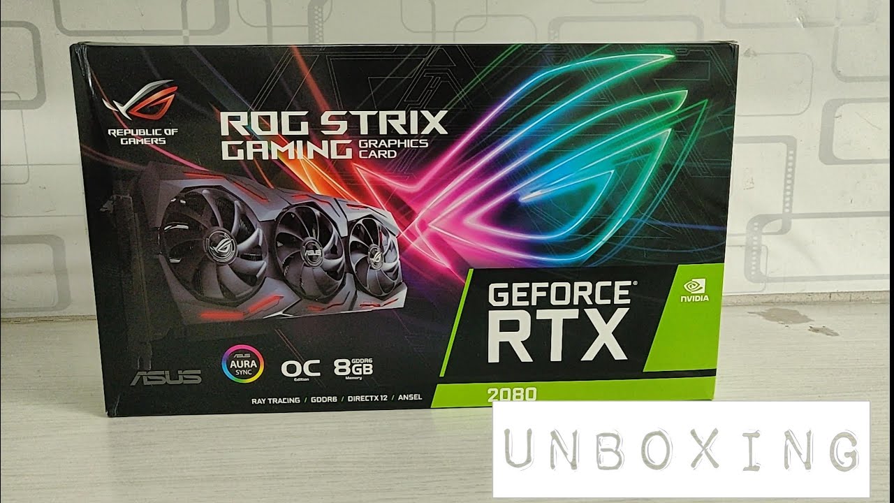 RTX 2080 Unboxing!! Asus ROG Strix OC edition!!
