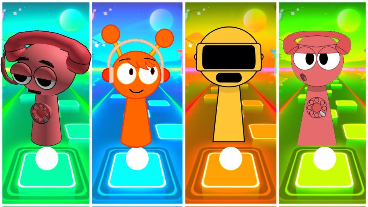 Telephone Sprunki 🆚 Sprunki 🆚 Sprunki_Eater 🆚 Telephone Sprunki -Tiles Hop Edm-Rush 