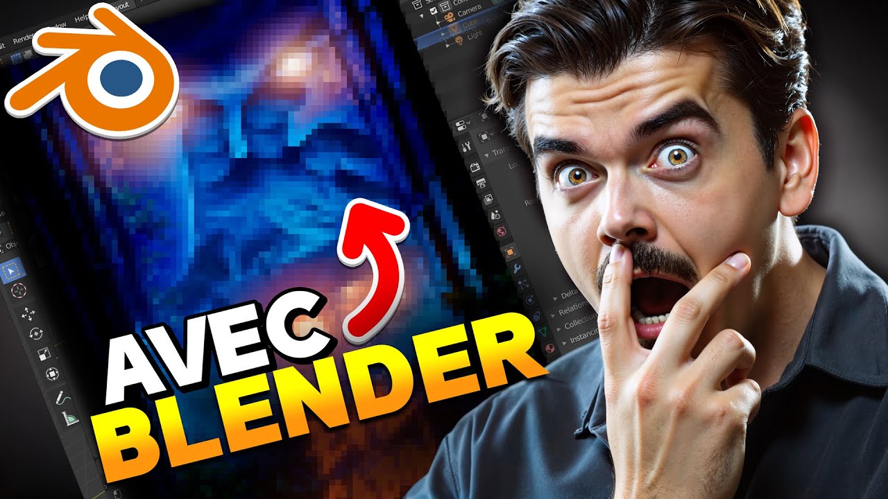 J'ai créé une affiche de FILM avec BLENDER ! ( VOICI LE RÉSULTAT)