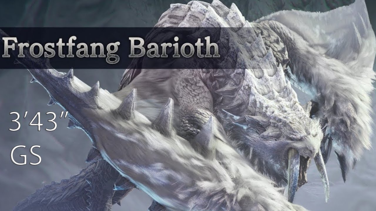 Solo GS | Frostfang Barioth | 3'43
